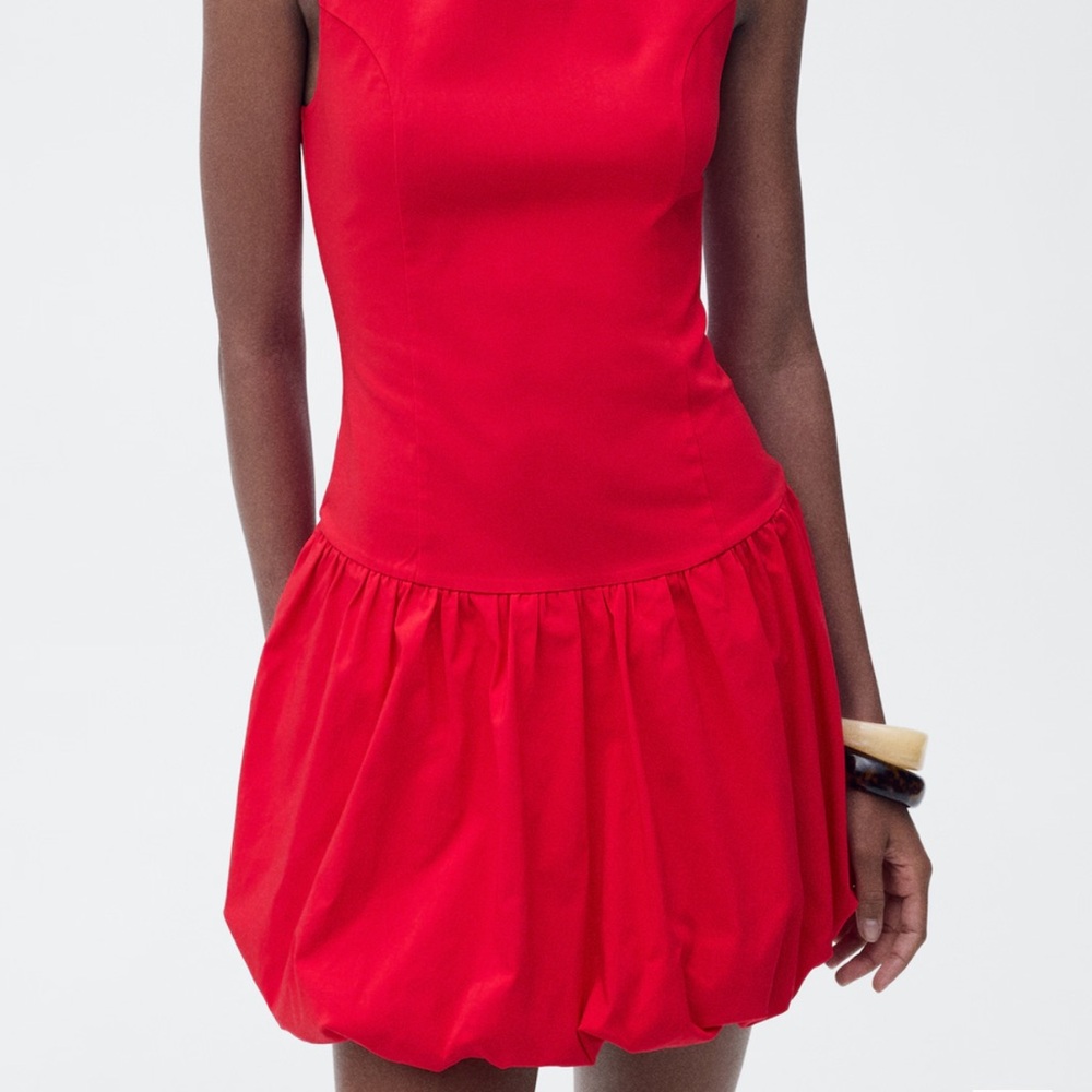 Mango NWT Bold Red Dress M